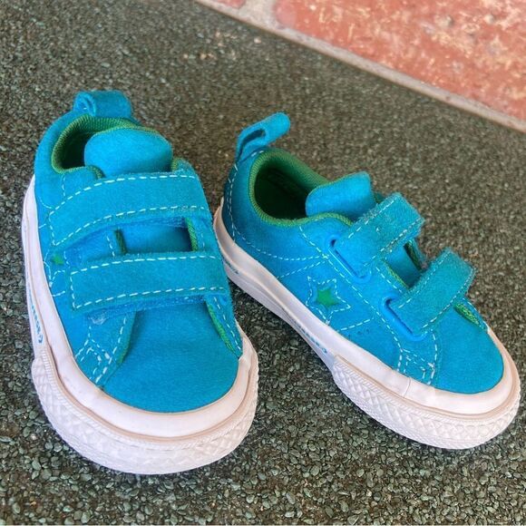 Converse Toddler baby Toddler One Star 2V Ox Hawaiian Ocean Size 4 - Picture 12 of 13